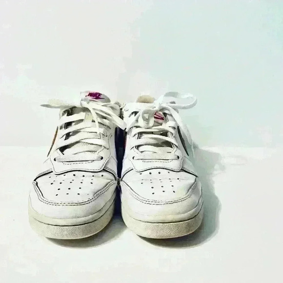 Nike | Court Borough Low 2, White with Copper/Vivid Purple, Unisex Big Kids 5Y - Picture 3 of 10